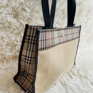 Burberry London Nova Check vintage Nylon Tote